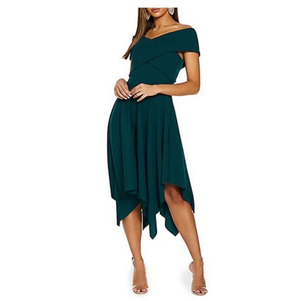 QUIZ NEVER WORN!!!! Green Size 8 Shoulder Dress